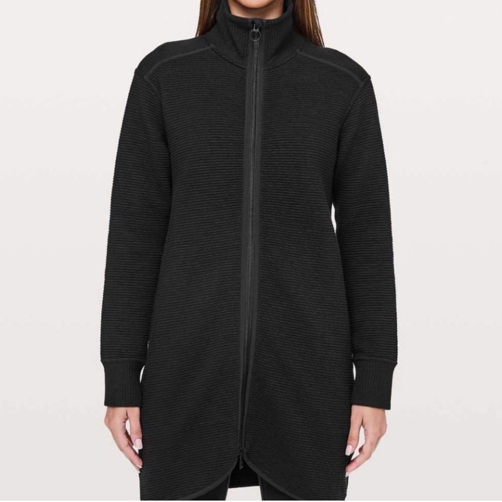 Lululemon Athletica Black Zip-Up Jacket
